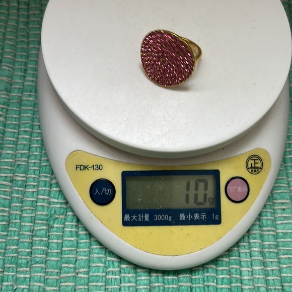 🖤Pink crystal pave ring by COACH - Picture 9 of 11